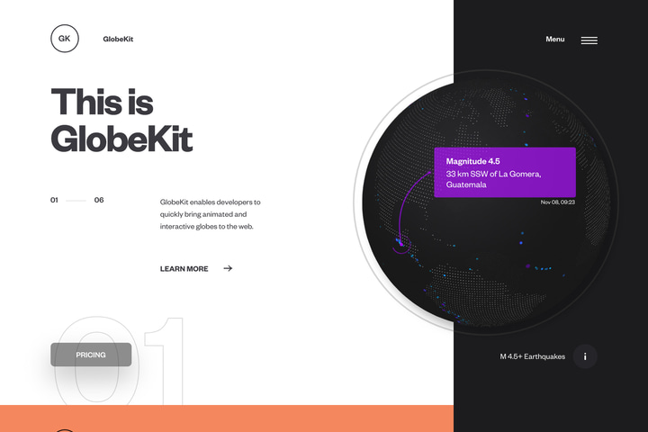GlobeKit website preview